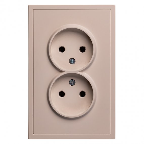 Фотография товара 'Smartbuy SBE-09i-10-S2-N Розетка двойная без заземления 10А'