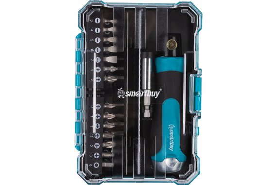 Фотография товара 'Smartbuy SBT-SCBS-33P1 Набор отверток и бит, 33 предмета, реверс.отвертка'