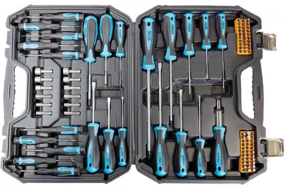 Фотография товара 'Smartbuy SBT-SCN-100P1 Набор отверток, головок, реверс, 100 штук'