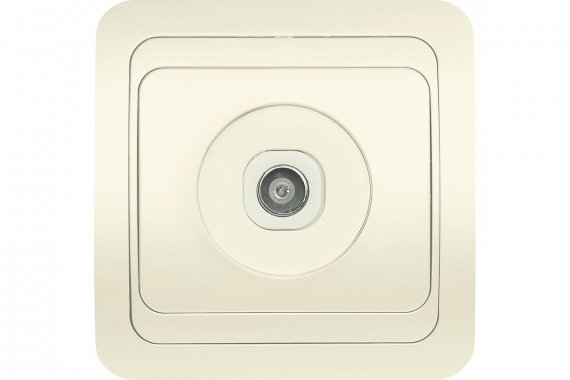 Фотография товара 'Smartbuy SBE-02i-S1-TV Розетка телевизионная 1-местная бежевая 75Ом 5-862МГц'