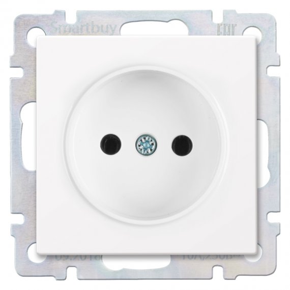 Фотография товара 'Smartbuy SBE-05w-16-S1-N Розетка без заземления 10А'