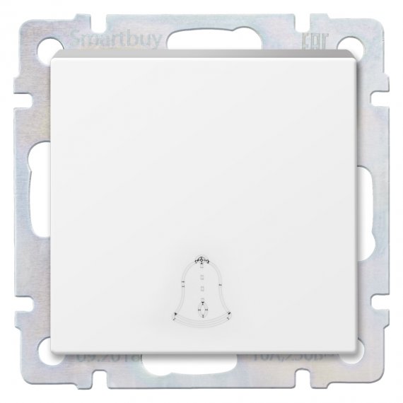 Фотография товара 'Smartbuy SBE-05w-10-B1-0 Кнопка звонка 10А белая'