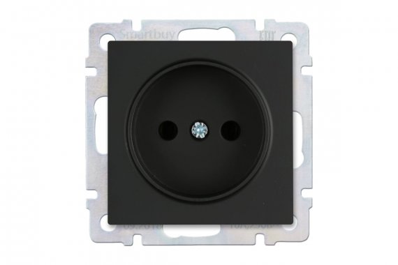 Фотография товара 'Smartbuy SBE-05b-16-S1-N Розетка без заземления 10А черная Нептун'