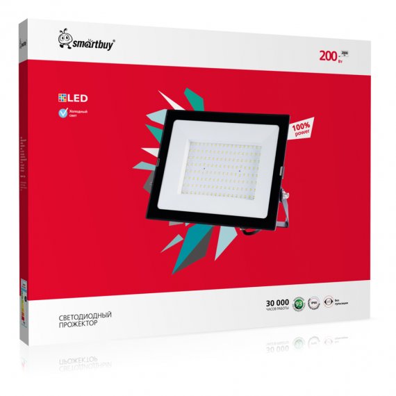 Фотография товара 'Smartbuy SBL-EFL-200-65 Светодиодный (LED) прожектор FL SMD Pro 200W/6500K/IP65'