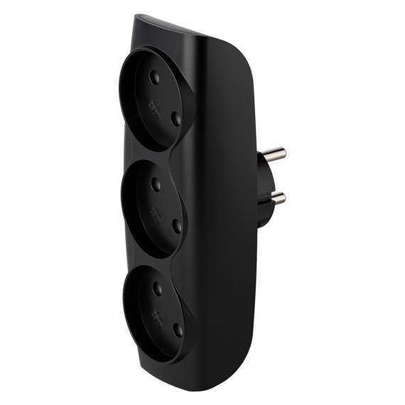 Фотография товара 'Smartbuy SBE-10-A04b-3 Разветвитель сетевой Тройник , 3 гнезда без заземления 10А 250B'