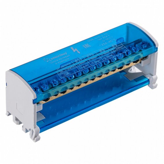 Фотография товара 'Smartbuy SBE-bc0-2-15 Шина на DIN-рейку в корпусе 2х15 на DIN-рейку'