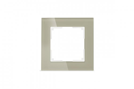 Фотография товара 'Smartbuy SBE-05br-Glass-FR-1 Рамка 1-местная стекло коричневая Нептун'