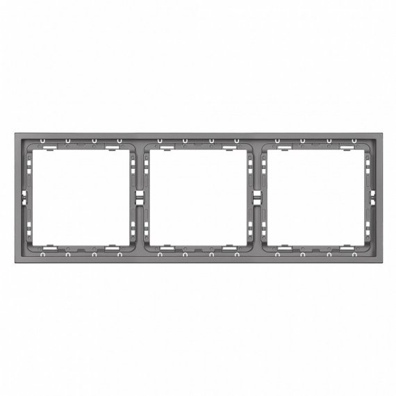 Фотография товара 'Smartbuy SBE-09g-00-FR-3 Рамка 3-местная графит Капелла'