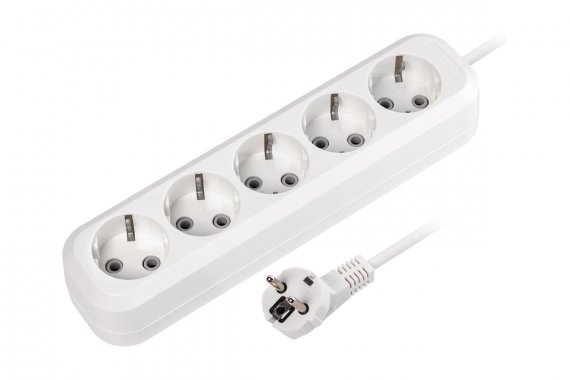 Фотография товара 'Smartbuy SBE-16-5-10-Z Удлинитель, 5 гнезд 10 метров 16А/3,5кВт ПВС 3х1,0'