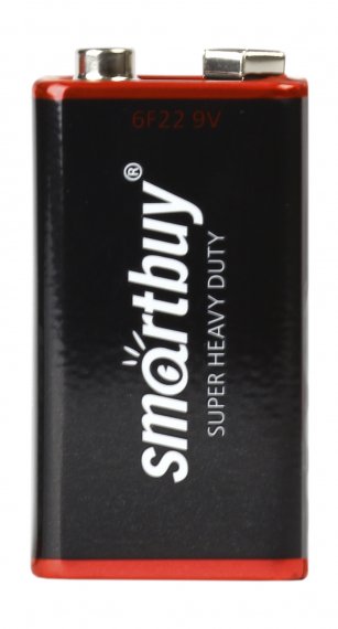 Фотография товара 'Smartbuy SBBZ-9V01S Батарейка солевая крона 6F22/1S (10/400)'
