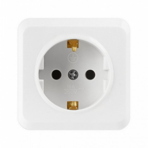 Фотография товара 'Smartbuy SBE-03w-16-S1-Z Розетка 1-местная 16А с заземлением'
