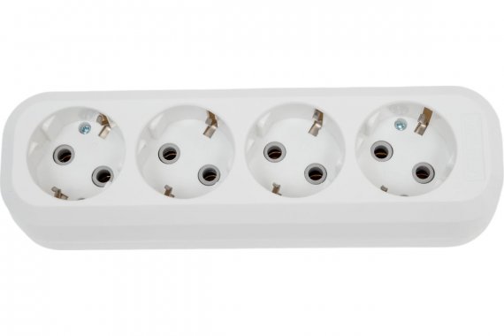 Фотография товара 'Smartbuy SBE-16-4-00-Z Колодка бытовая, 4 гнезда 16А/3,5кВт'