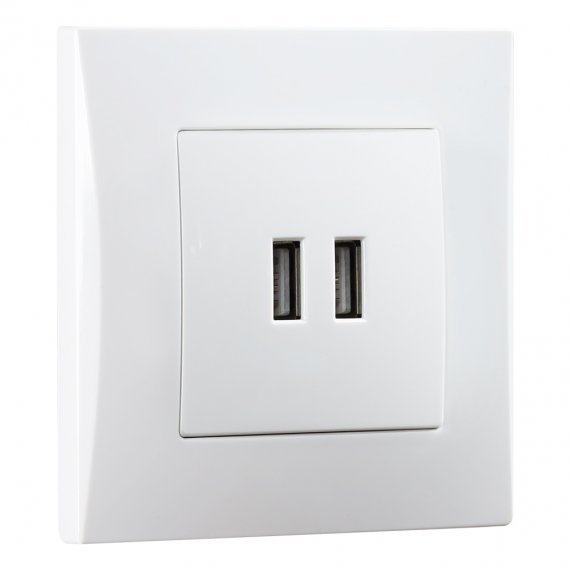 Фотография товара 'Smartbuy SBE-08w-16-S1-USB Розетка USB 2,1A белая Вега'