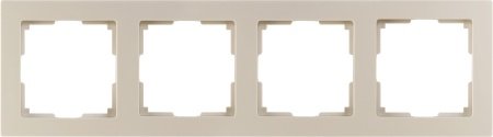 Фотография товара 'Smartbuy SBE-06i-Plastic-FR-4 Рамка 4-местная пластик бежевая'