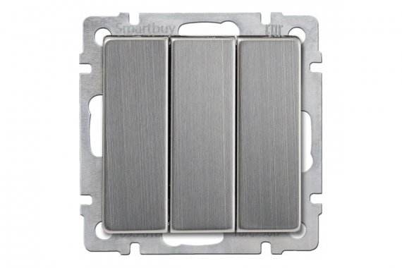 Фотография товара 'Smartbuy SBE-05gn-10-SW3-0 Выключатель 3-клавишный 10А'