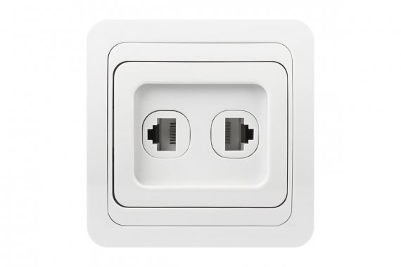 Фотография товара 'Smartbuy SBE-02w-S1-RJPH Розетка компьютер+телефон RJ-45+Phone 1 местная'