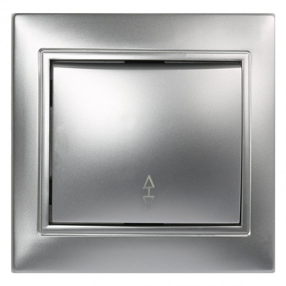 Фотография товара 'Smartbuy SBE-01s-10-SW12-0-c Выключатель проходной 1-клавишный 10А серебро Венера'