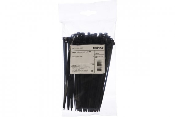 Фотография товара 'Smartbuy SBE-CT-36-150-b Хомут нейлоновый, 3,6х150'
