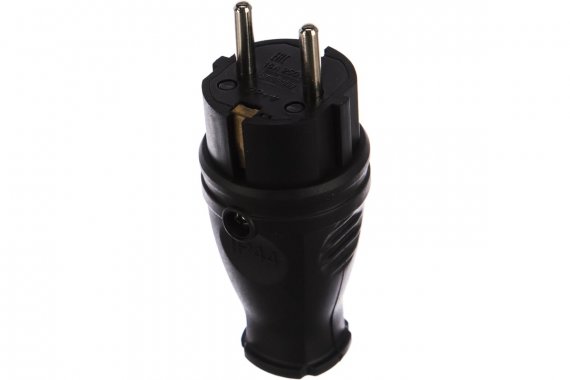 Фотография товара 'Smartbuy SBE-16-P07-R Вилка, прямая каучуковая 230В, 2P+PE, 16A, IP44'