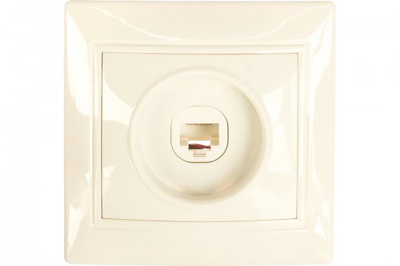 Фотография товара 'Smartbuy SBE-01w-S1-RJ Розетка компьютерная RJ-45 1-местная'