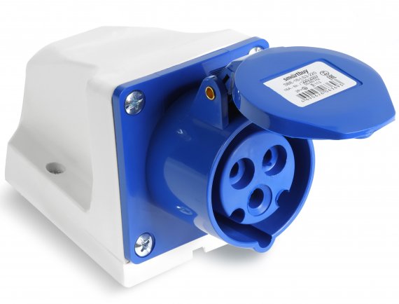 Фотография товара 'Smartbuy SBE-16-LS3-220 Розетка стационарная наружная 113 2Р+РЕ 16А'