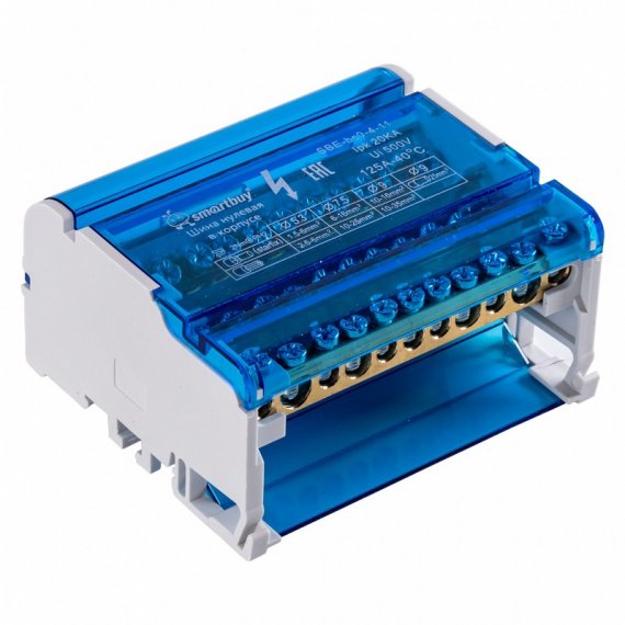 Фотография товара 'Smartbuy SBE-bc0-4-11 Шина на DIN-рейку в корпусе 4х11'