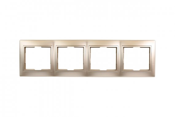Фотография товара 'Smartbuy SBE-01c-00-FR-4 Рамка 4-местная горизонтальная шампань Венера'