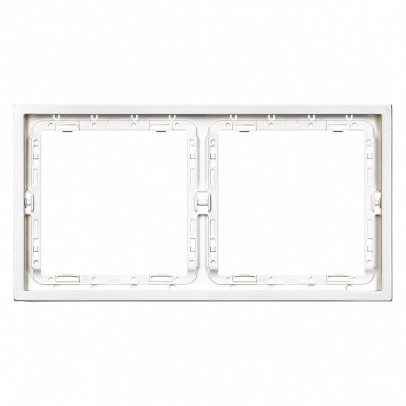 Фотография товара 'Smartbuy SBE-09w-00-FR-2 Рамка 2-местная белая Капелла'