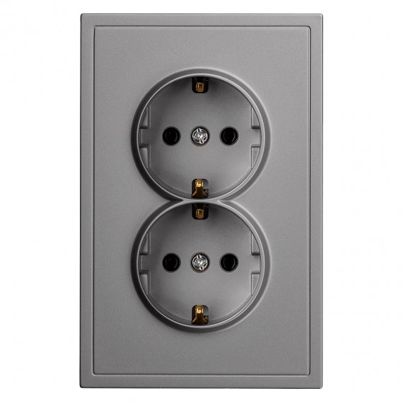 Фотография товара 'Smartbuy SBE-09g-16-S2-Z Розетка двойная с заземлением 16А'