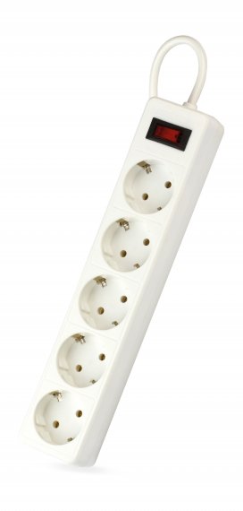 Фотография товара 'Smartbuy SBSP-30-W Сетевой фильтр, 10А, 2200 Вт, 5 гнезд, без з/ш, земля, ПВС 3x0,75'