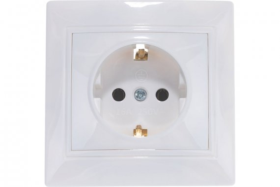 Фотография товара 'Smartbuy SBE-01w-16-S1-Z-c Розетка 1-местная с заземлением 16А'