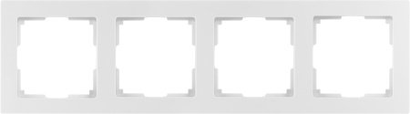 Фотография товара 'Smartbuy SBE-06w-Plastic-FR-4 Рамка 4-местная пластик белая'