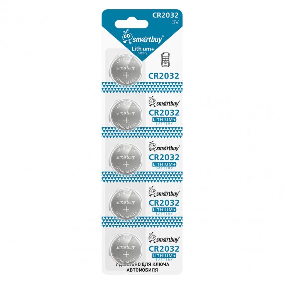 Фотография товара 'Smartbuy SBBM-2032-5B Литиевый элемент питания special CR2032/5B (100/4000)'