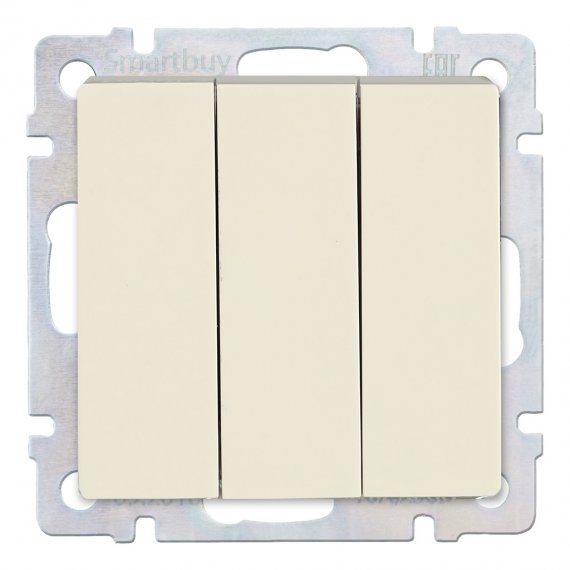 Фотография товара 'Smartbuy SBE-05i-10-SW3-0 Выключатель 3-клавишный 10А'