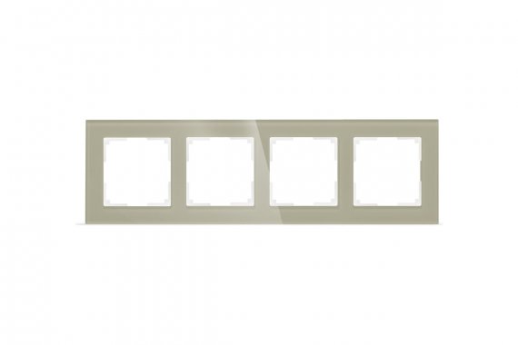 Фотография товара 'Smartbuy SBE-05br-Glass-FR-4 Рамка 4-местная стекло коричневая Нептун'