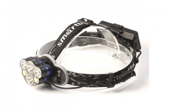Фотография товара 'Smartbuy SBF-HL027 Аккумуляторный налобный фонарь 2*5 Вт LED+2*3Вт+2*3Вт'