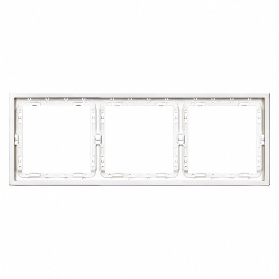 Фотография товара 'Smartbuy SBE-09w-00-FR-3 Рамка 3-местная белая Капелла'