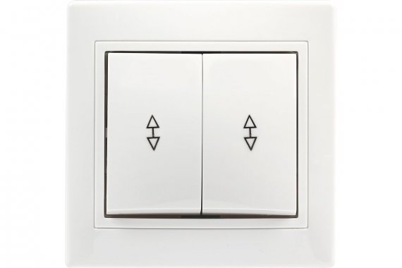 Фотография товара 'Smartbuy SBE-01w-10-SW22-0 Выключатель проходной 2-клавишный 10А'