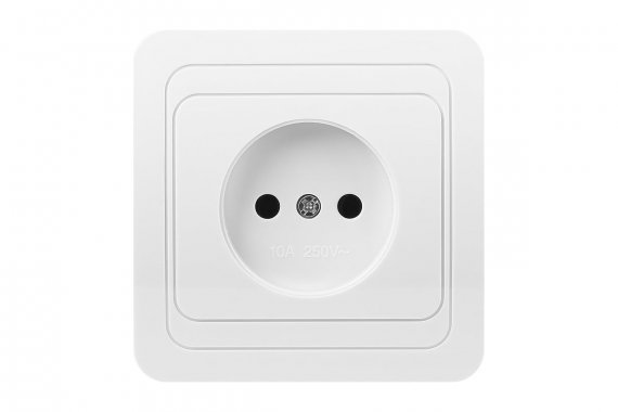 Фотография товара 'Smartbuy SBE-02w-10-S1-N Розетка 1-местная без заземления 10А'