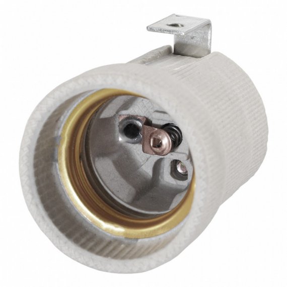 Фотография товара 'Smartbuy SBE-LHC-ib-E27 Патрон керамический E27 с держателем'