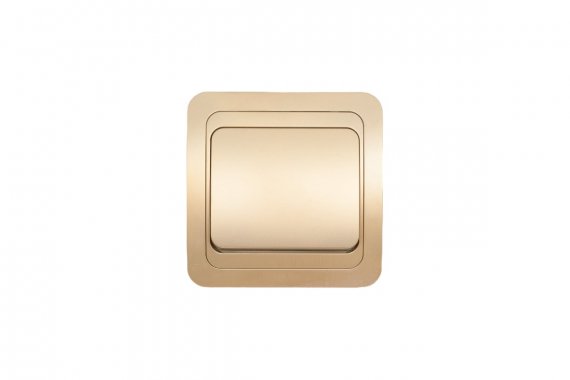 Фотография товара 'Smartbuy SBE-02c-10-SW1-0-c Выключатель 1-клавишный 10А шампань Марс'