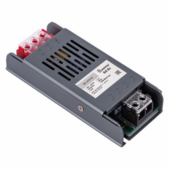 Фотография товара 'Smartbuy SBL-LDr20-60 Драйвер PRO IP20-60Вт для LED ленты 12В 5А'