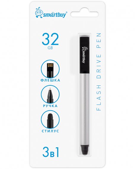 Фотография товара 'Smartbuy SB032GB2SRTL UFD 2.0 032GB ручка-флэшка-стилус'