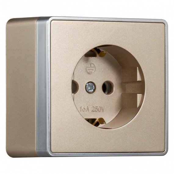 Фотография товара 'Smartbuy SBE-07c-16-S1-Z Розетка 1-местная 16А с заземлением'