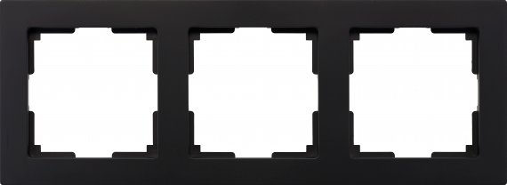 Фотография товара 'Smartbuy SBE-06b-Plastic-FR-3 Рамка 3-местная пластик черная'