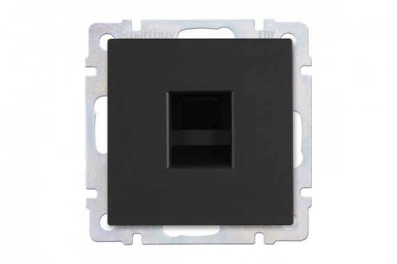 Фотография товара 'Smartbuy SBE-05b-S1-RJ Розетка компьютерная RJ-45 черная Нептун'
