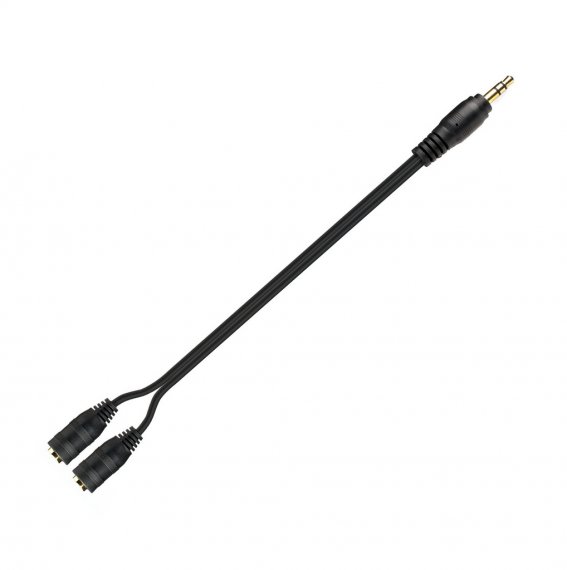 Фотография товара 'Smartbuy A214 Адаптер-переходник для наушников 2х3.5 мм (F)- 3.5 мм (M)'