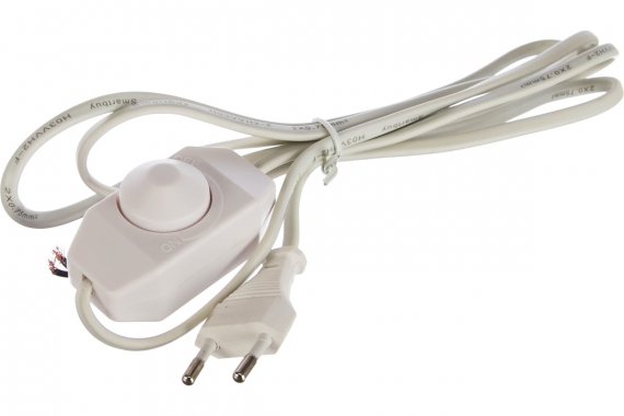 Фотография товара 'Smartbuy SBE-06-P07-w Шнур с плоской вилкой и диммером, 1,7 метра ШВВП 2х0,75мм2'