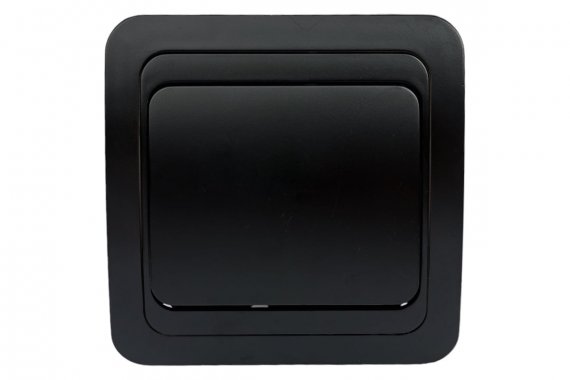 Фотография товара 'Smartbuy SBE-02b-10-SW1-0-c Выключатель 1-клавишный 10А черный Марс'