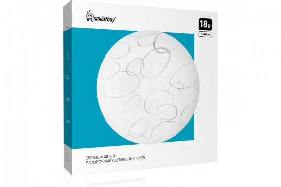 Фотография товара 'Smartbuy SBL-RING-18-65 Светодиодный потолочный светильник 18Вт 260*55мм'